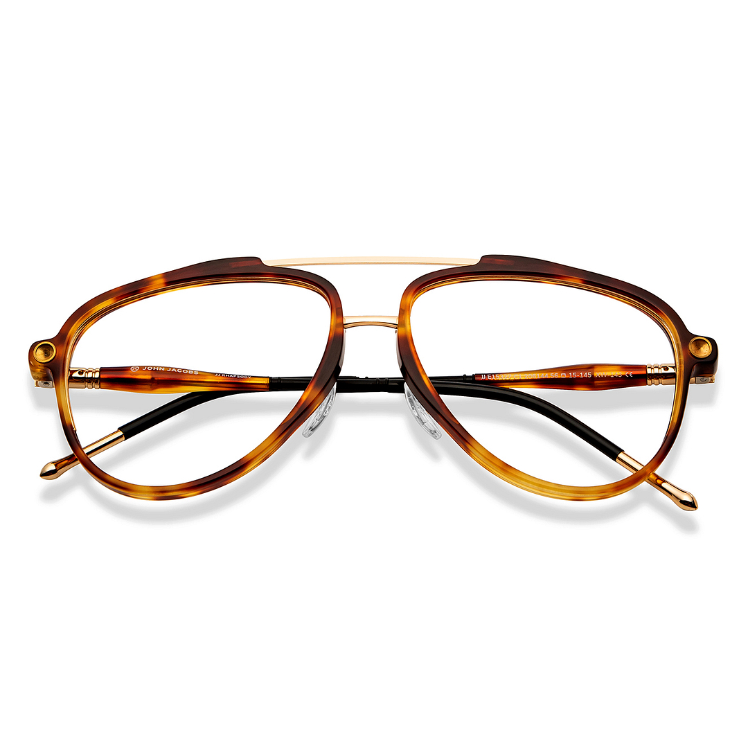 John Jacobs Online Gold Full Rim Aviator left side