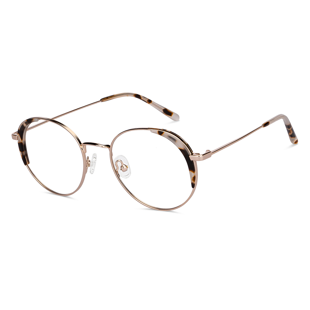 John Jacobs Online Gold Full Rim Round right side