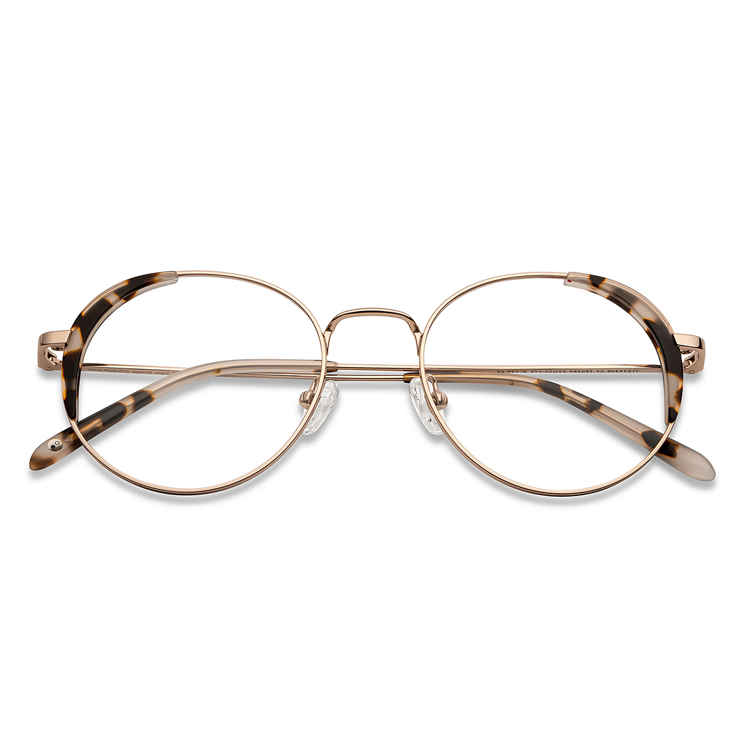 John Jacobs Online Gold Full Rim Round left side