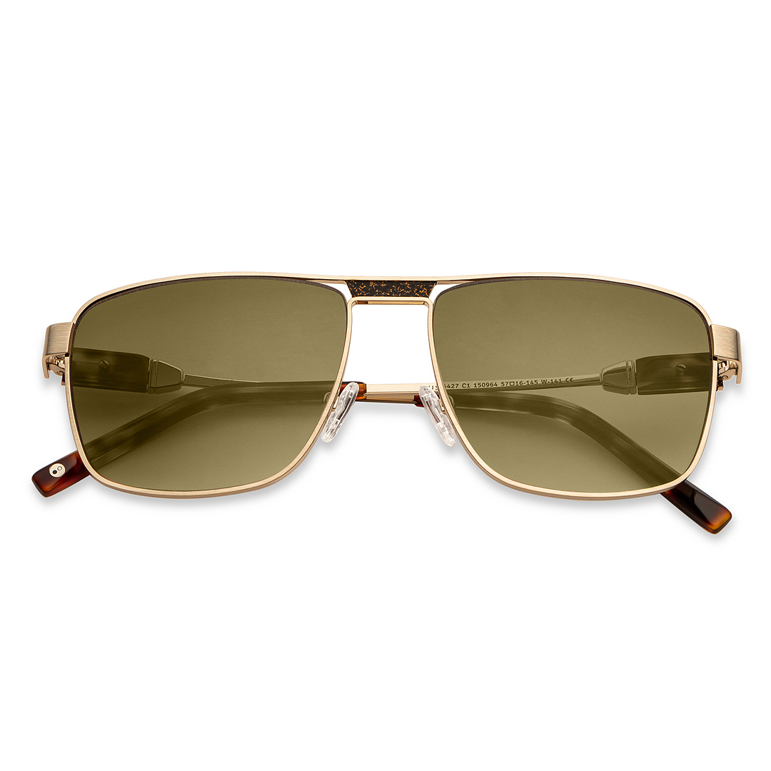 John Jacobs Online Gold Full Rim Square left side