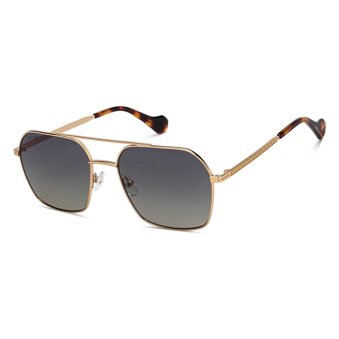 John Jacobs Gold Full Rim Square left side