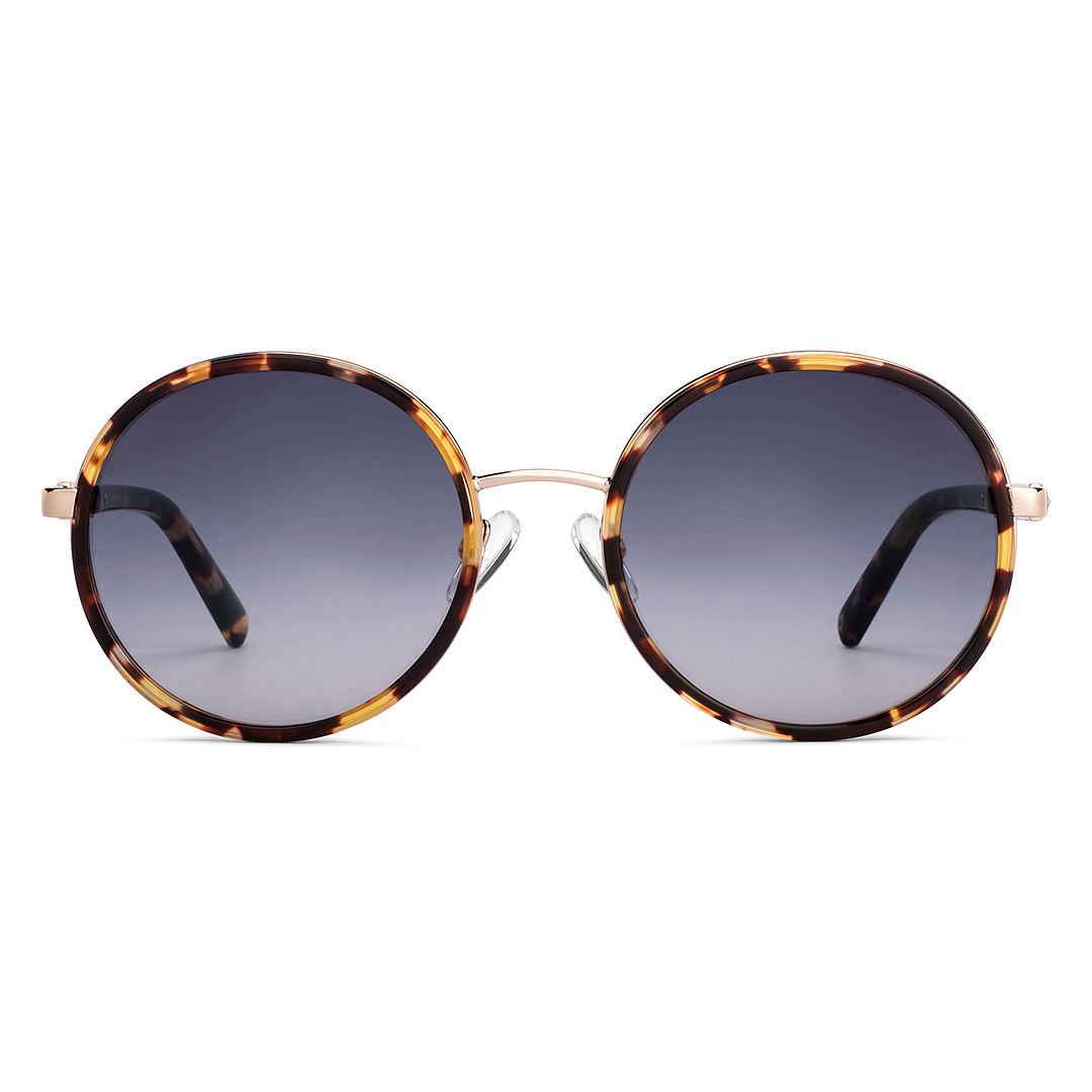 John Jacobs Online Gold Full Rim Round left side