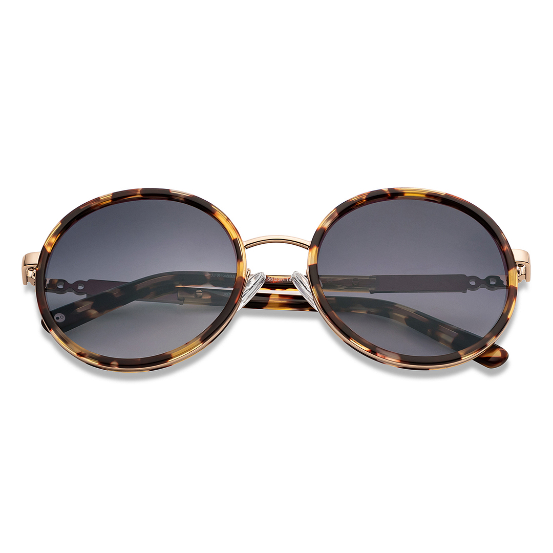 John Jacobs Online Gold Full Rim Round left side