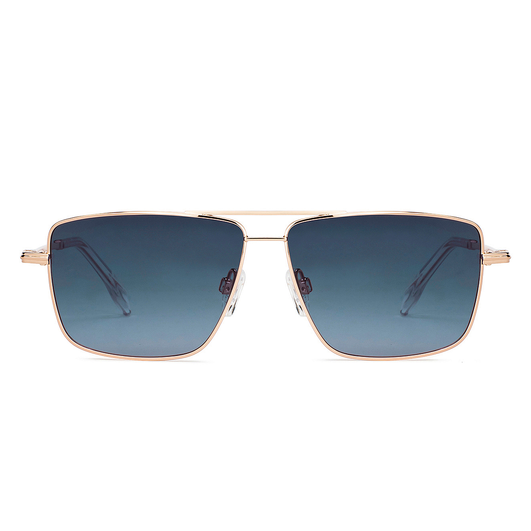 Buy Gold Transparent Blue Gradient Full Rim Square John Jacobs JJ