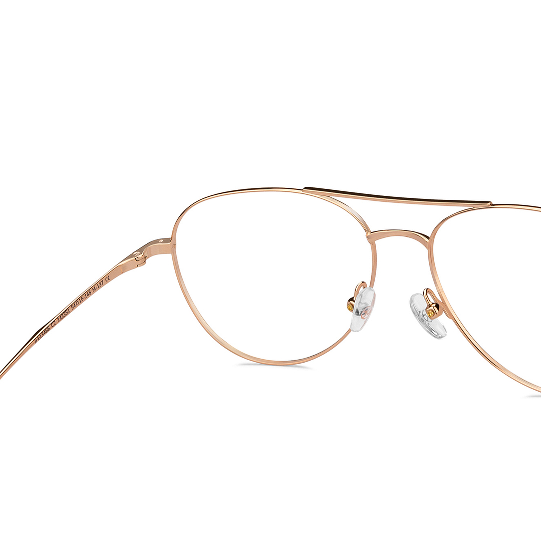 John Jacobs Online Gold Full Rim Aviator right side
