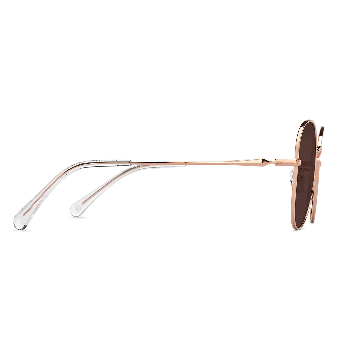 John Jacobs Gold Full Rim Cat Eye left side