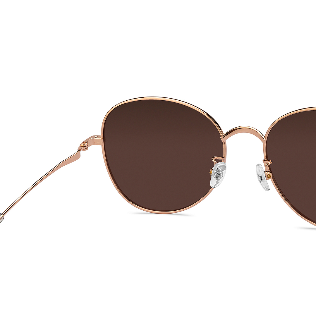 John Jacobs Gold Full Rim Cat Eye right side