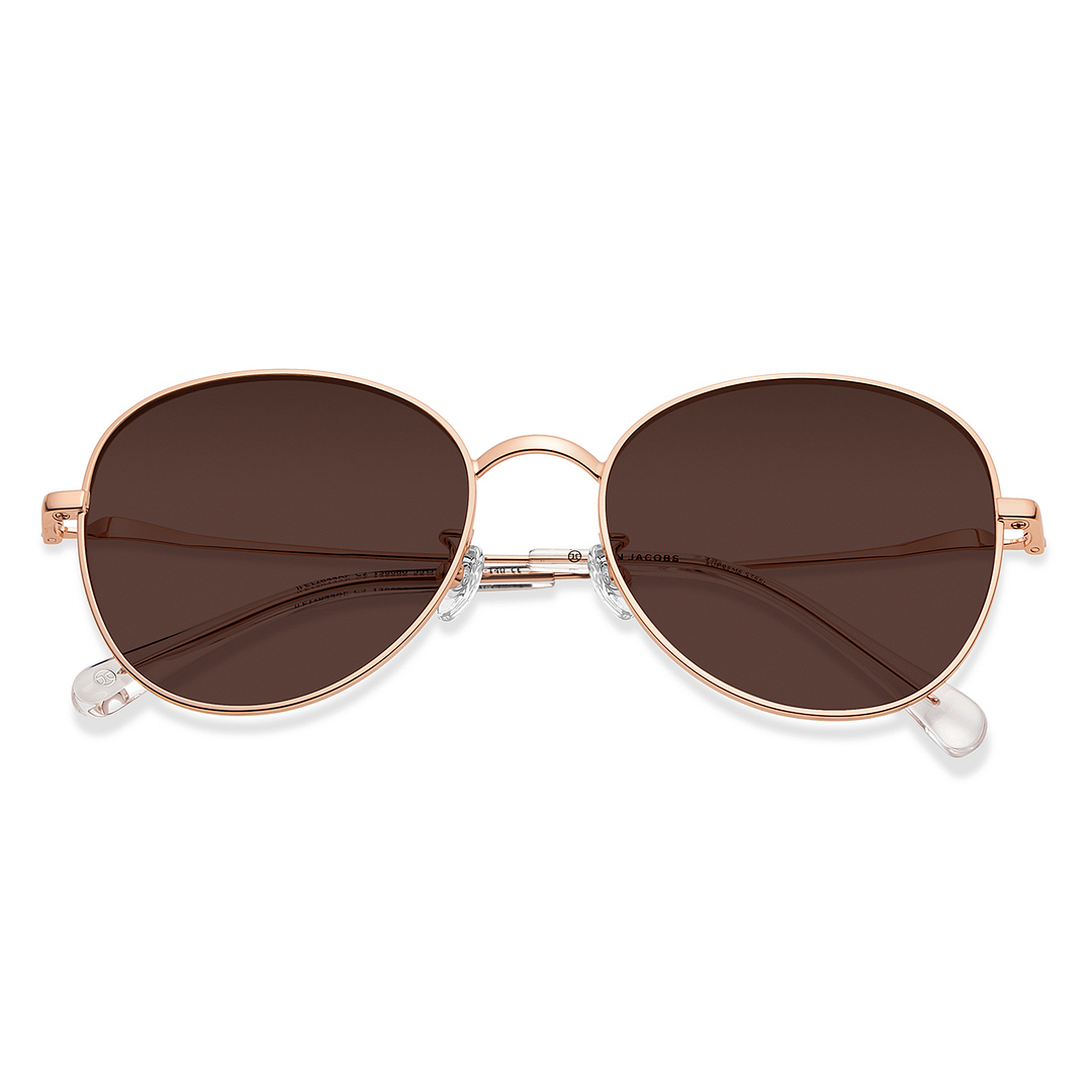 John Jacobs Gold Full Rim Cat Eye left side