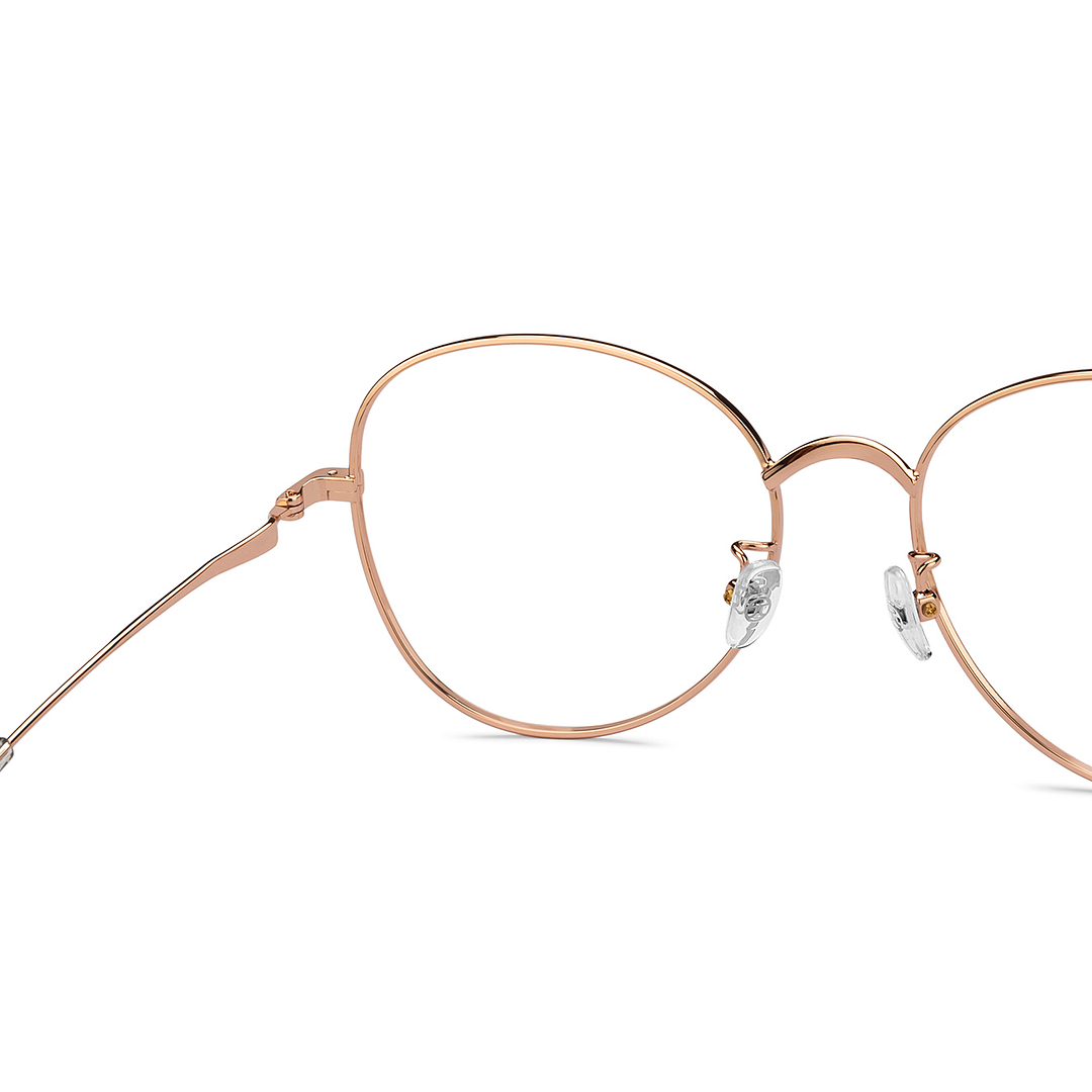 John Jacobs Gold Full Rim Cat Eye right side