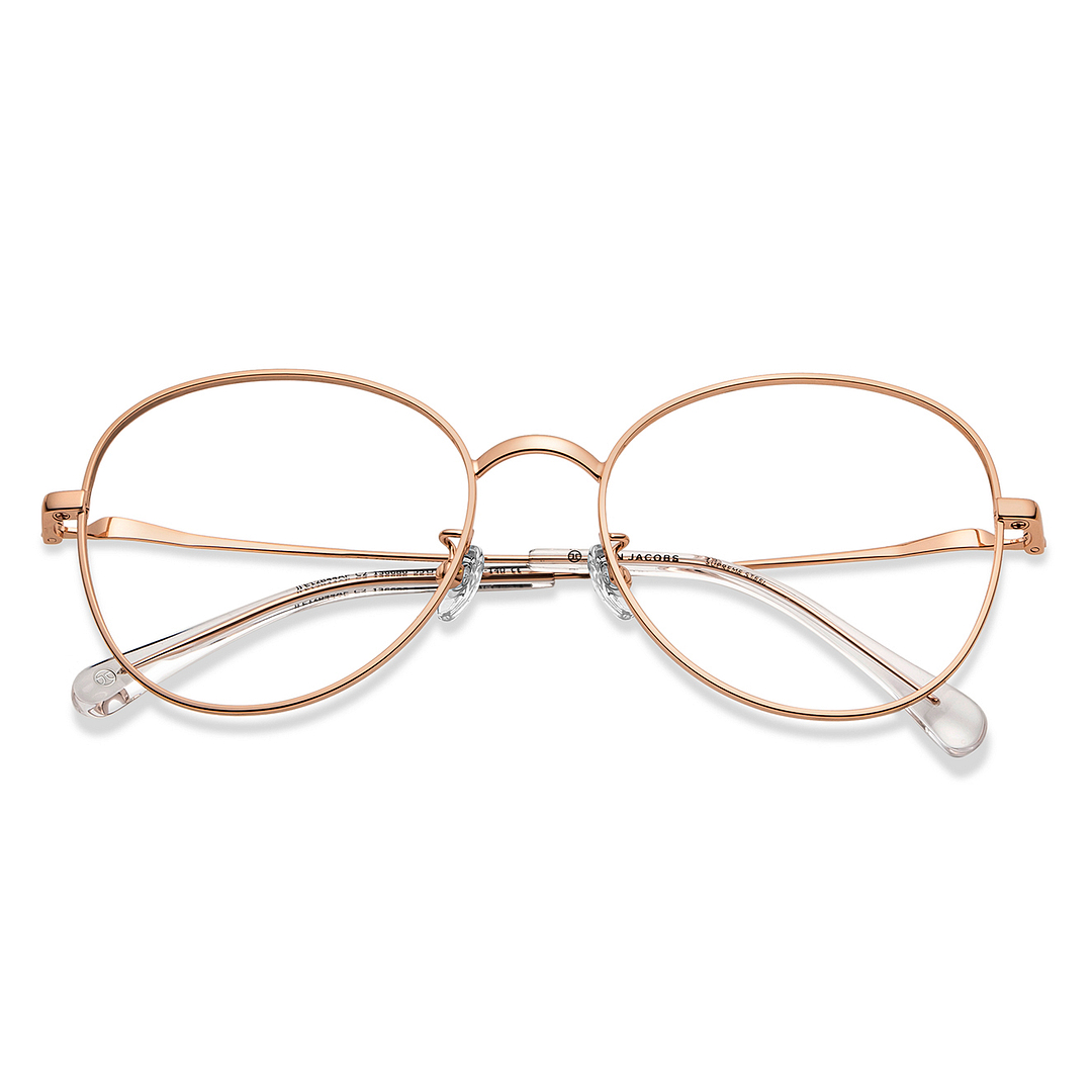 John Jacobs Gold Full Rim Cat Eye left side