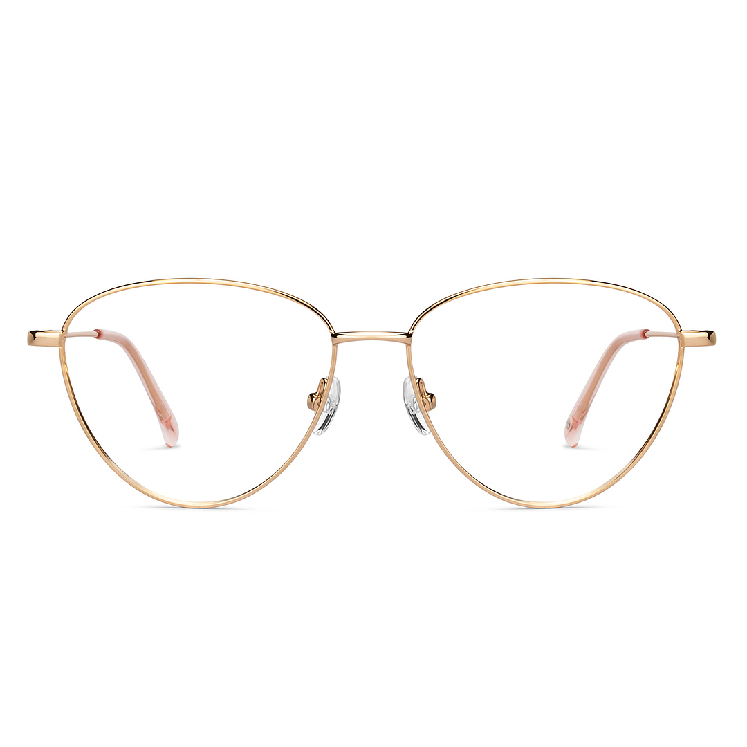John Jacobs Online Gold Full Rim Cat Eye right side