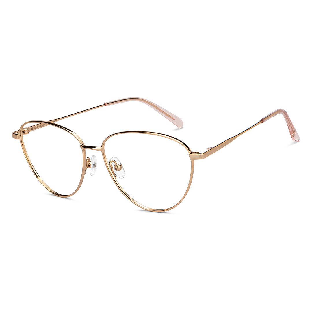 John Jacobs Online Gold Full Rim Cat Eye left side
