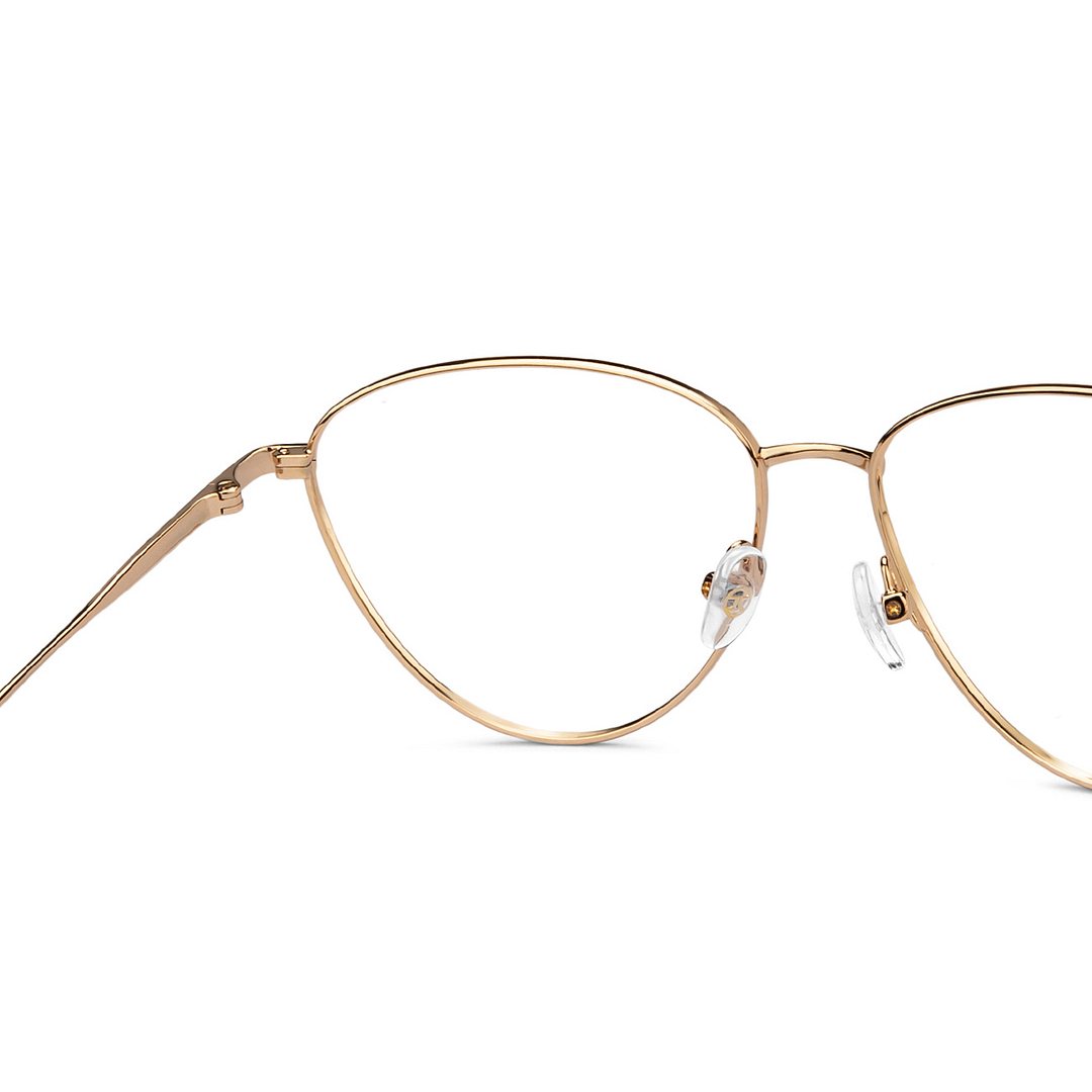 John Jacobs Online Gold Full Rim Cat Eye right side