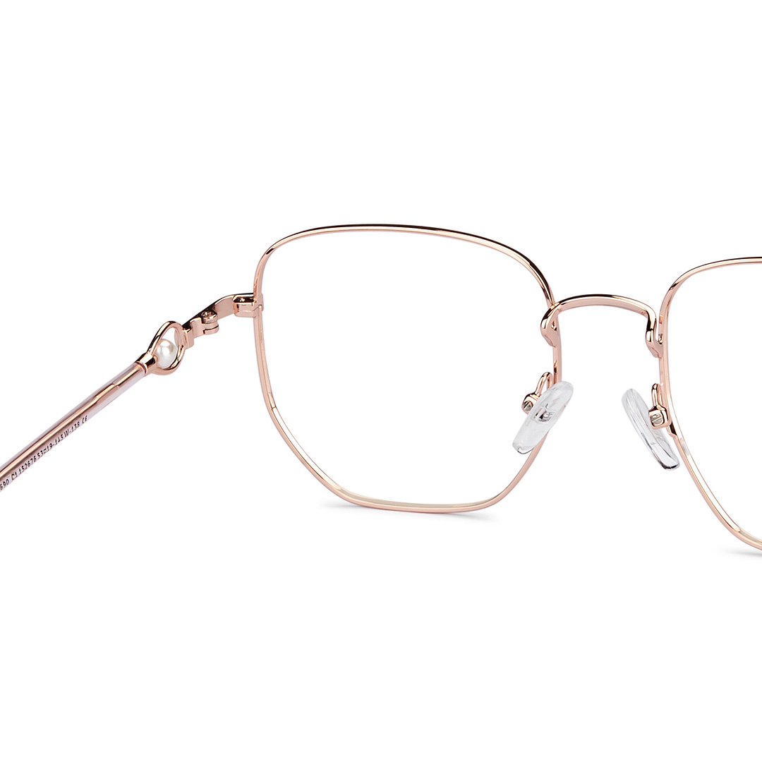 John Jacobs Online Gold Full Rim Square right side