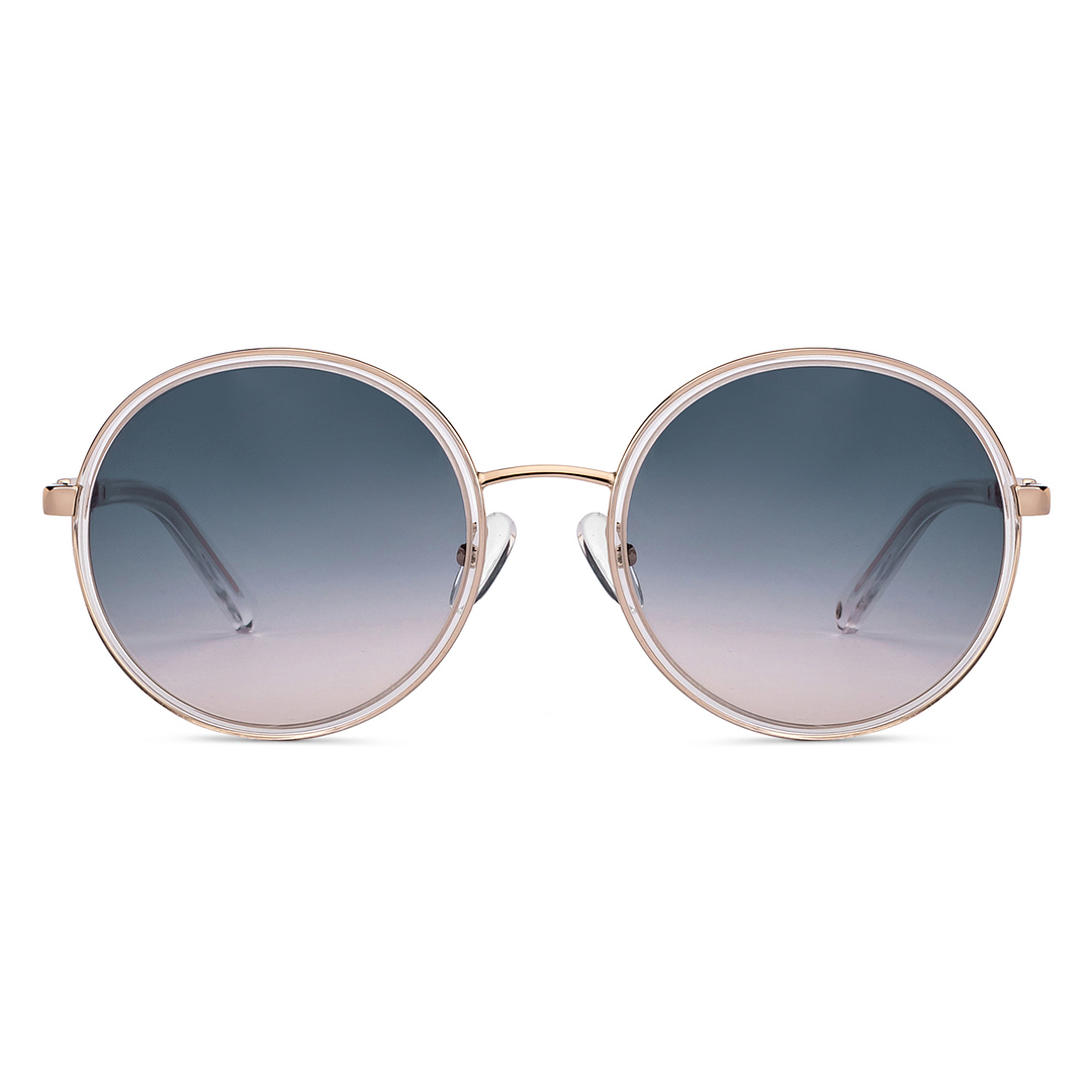 John Jacobs Online Gold Full Rim Round left side