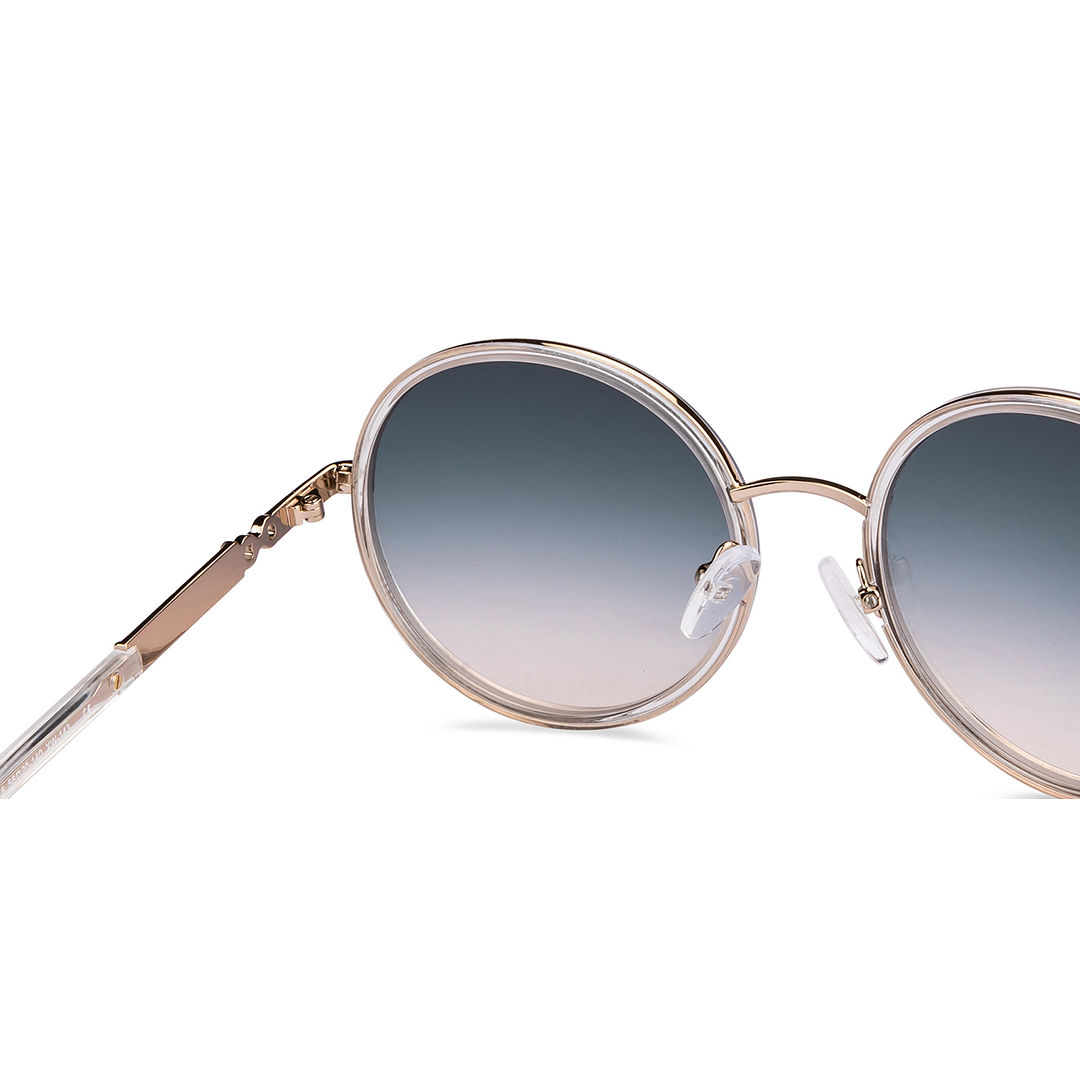 John Jacobs Online Gold Full Rim Round right side