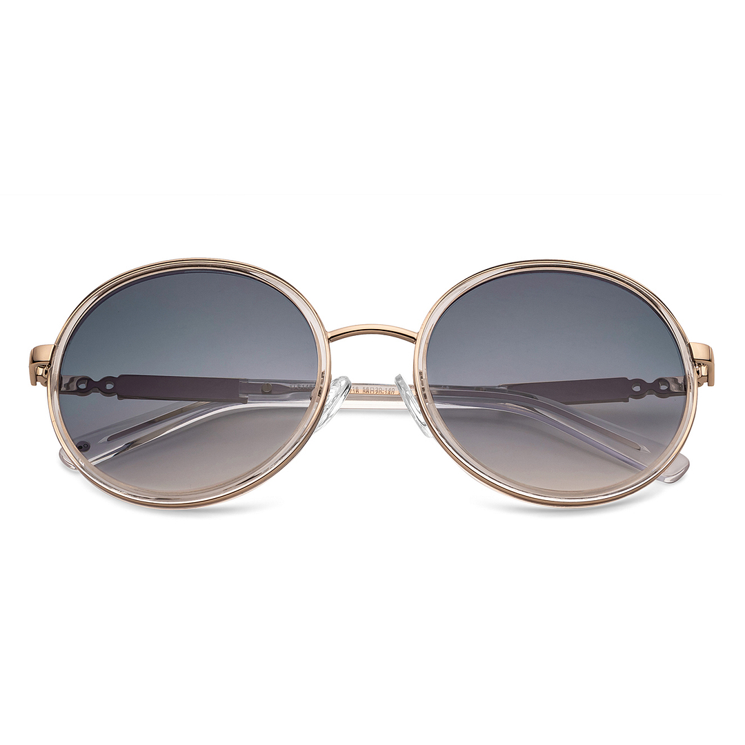 John Jacobs Online Gold Full Rim Round left side