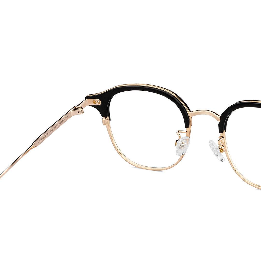 John Jacobs Online Black Full Rim Round right side