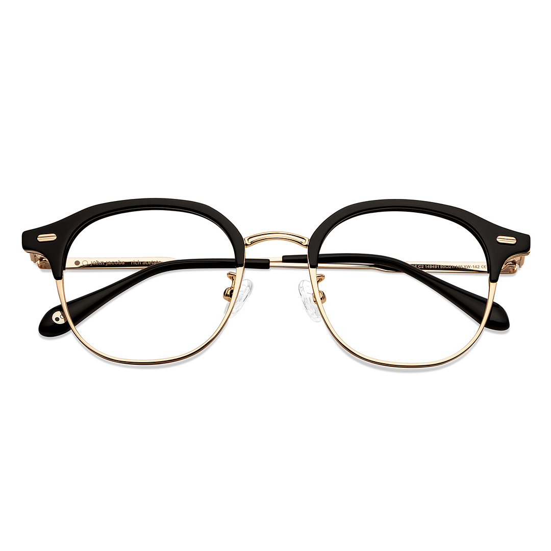 John Jacobs Online Black Full Rim Round left side