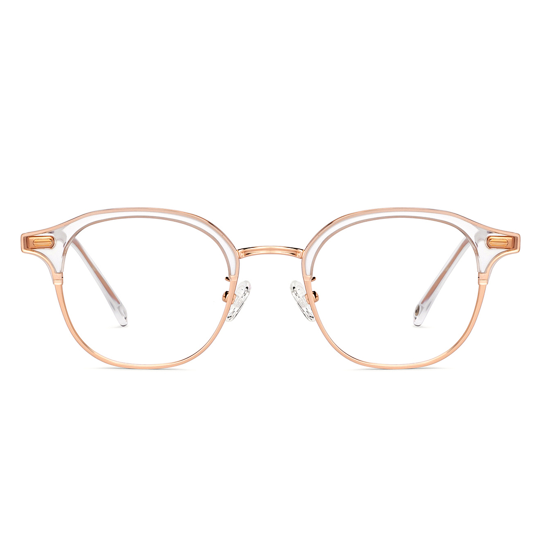 John Jacobs Online Crystal Transparent Full Rim Round left side