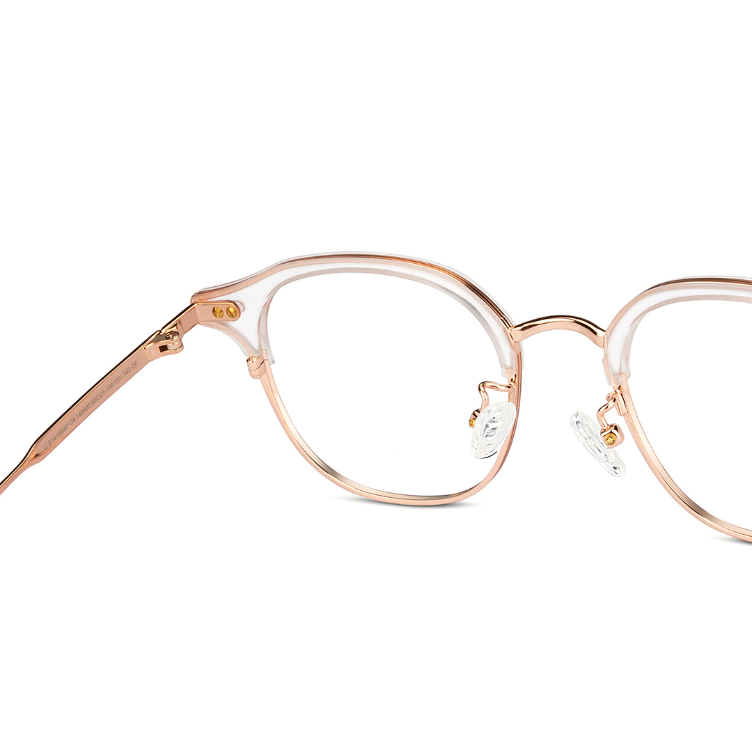 John Jacobs Online Crystal Transparent Full Rim Round right side