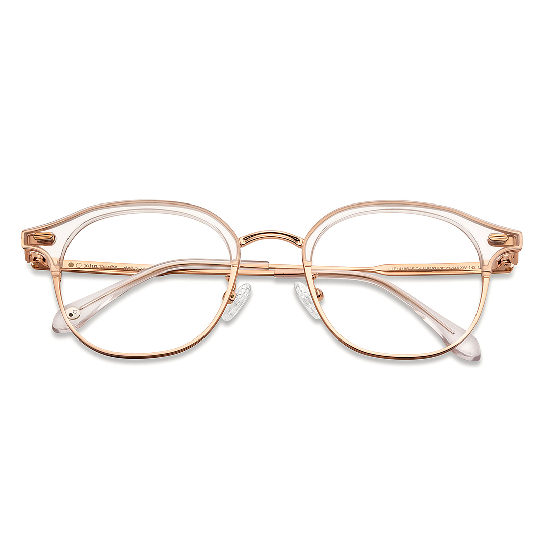 John Jacobs Online Crystal Transparent Full Rim Round left side