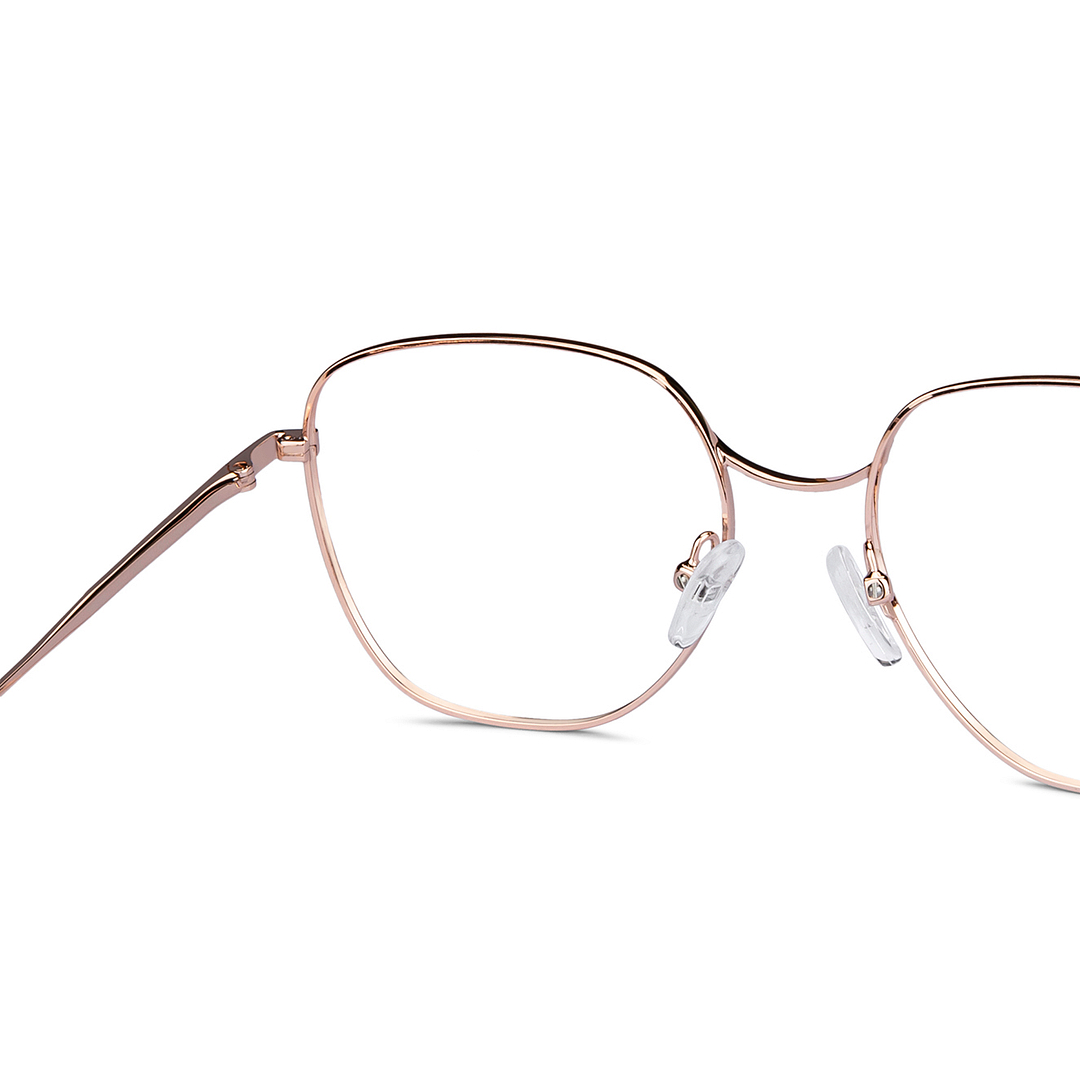 John Jacobs Online Gold Full Rim Square right side