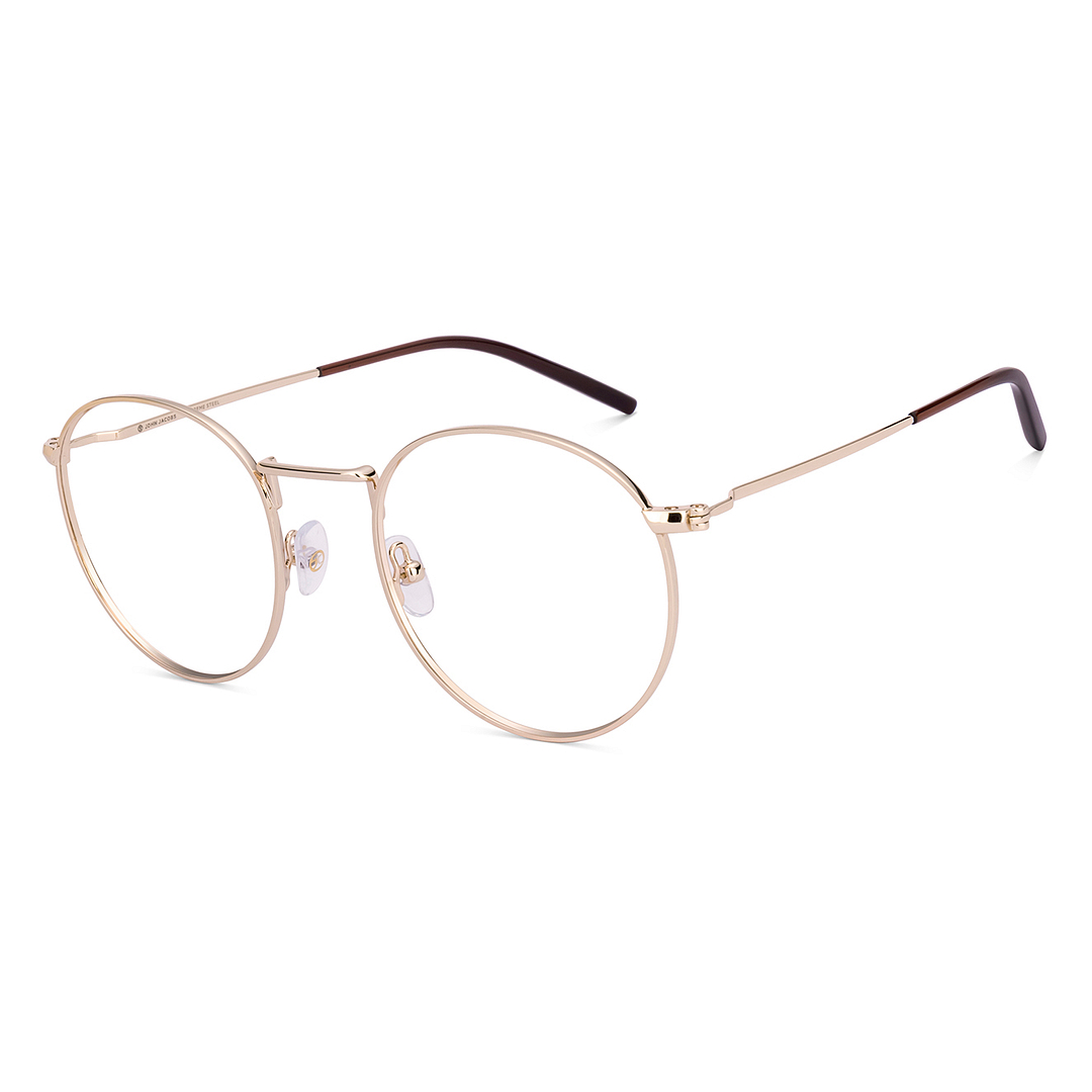Buy Golden Brown Full Rim Round John Jacobs Supreme Steel JJ