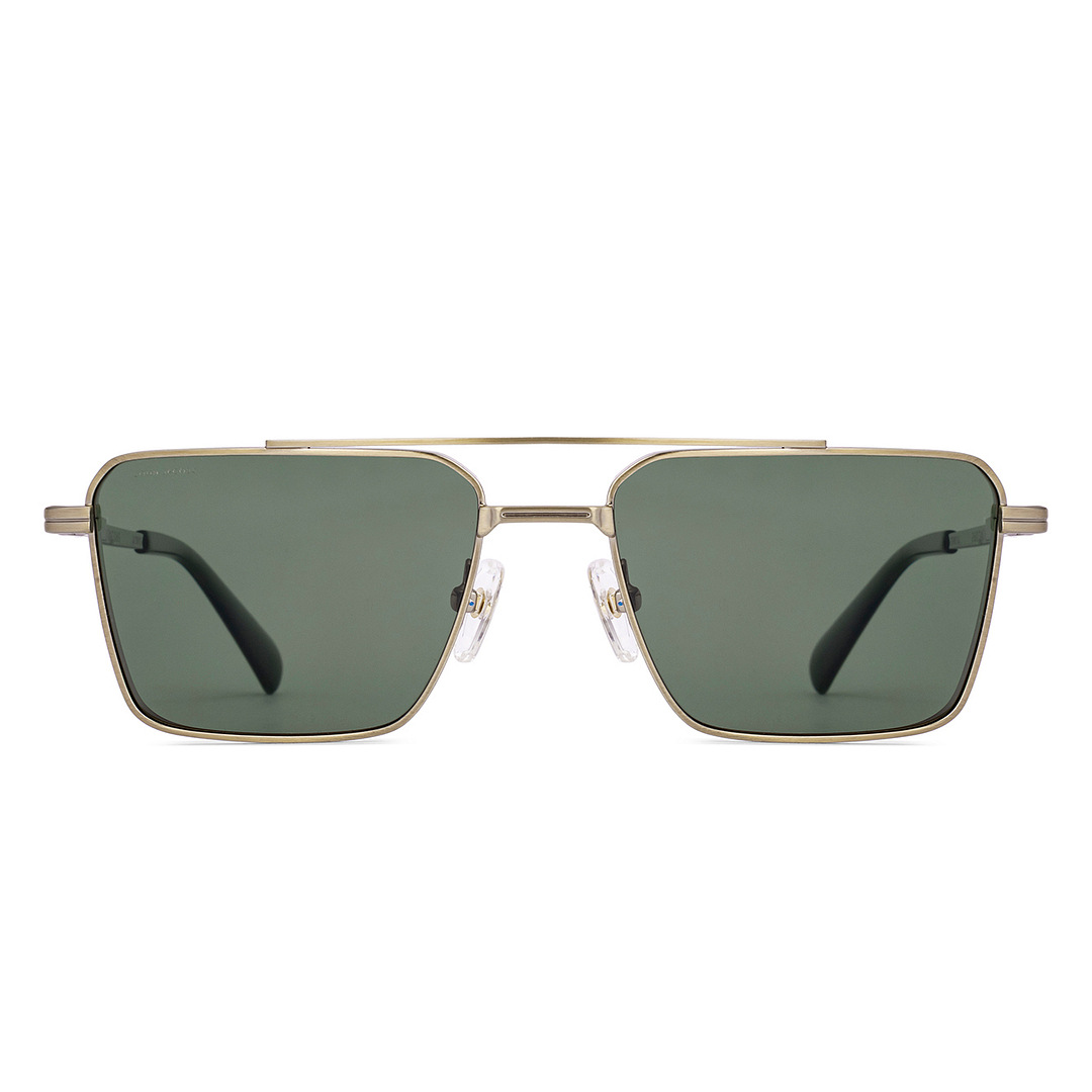 Green Gold Full Rim Rectangle John Jacobs Tints JJ S70270 Sunglasses