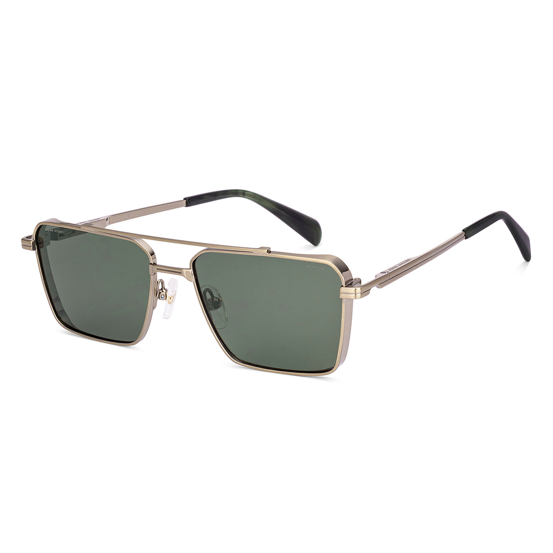 Green Gold Full Rim Rectangle John Jacobs Tints JJ S70270 Sunglasses