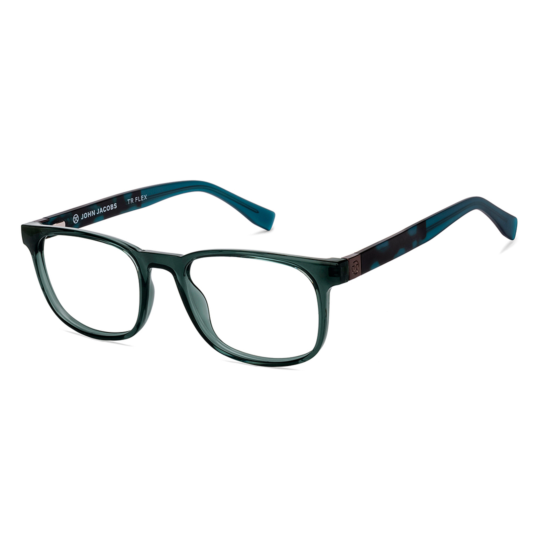 Green Black Full Rim Square John Jacobs TR Flex JJ E16848-C2