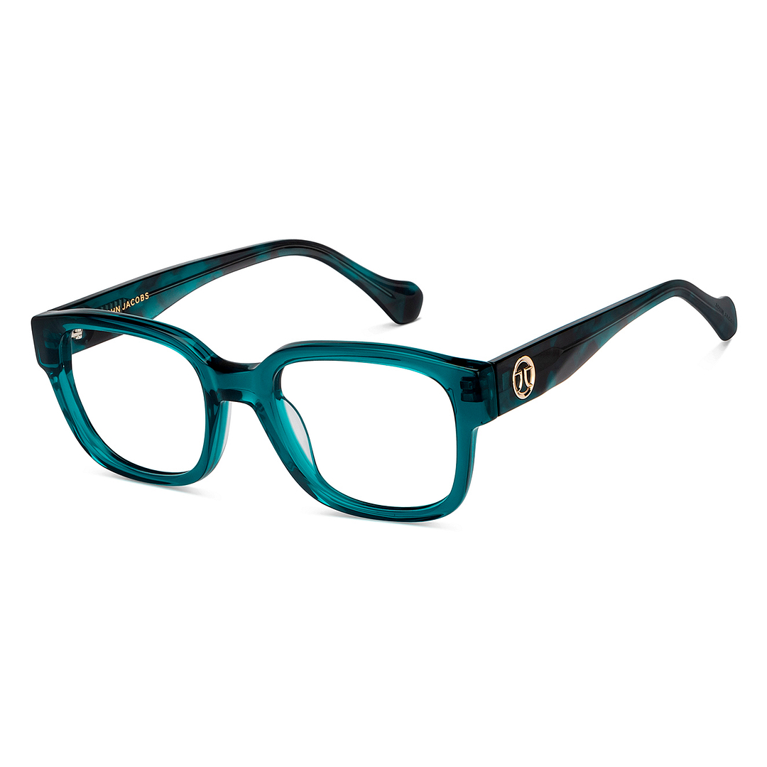 John Jacobs Green Full Rim Square left side