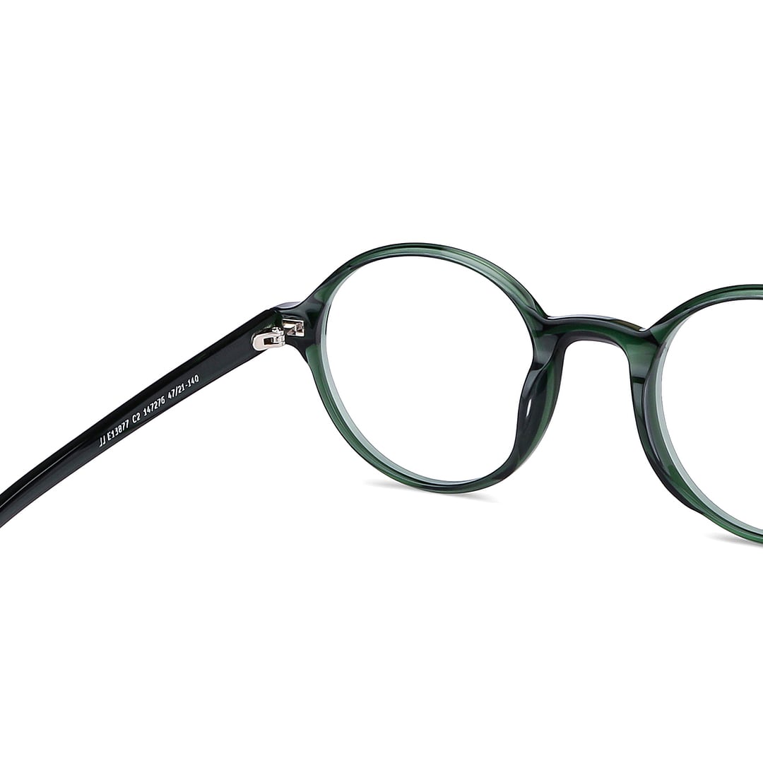 John Jacobs Online Green Full Rim Round right side