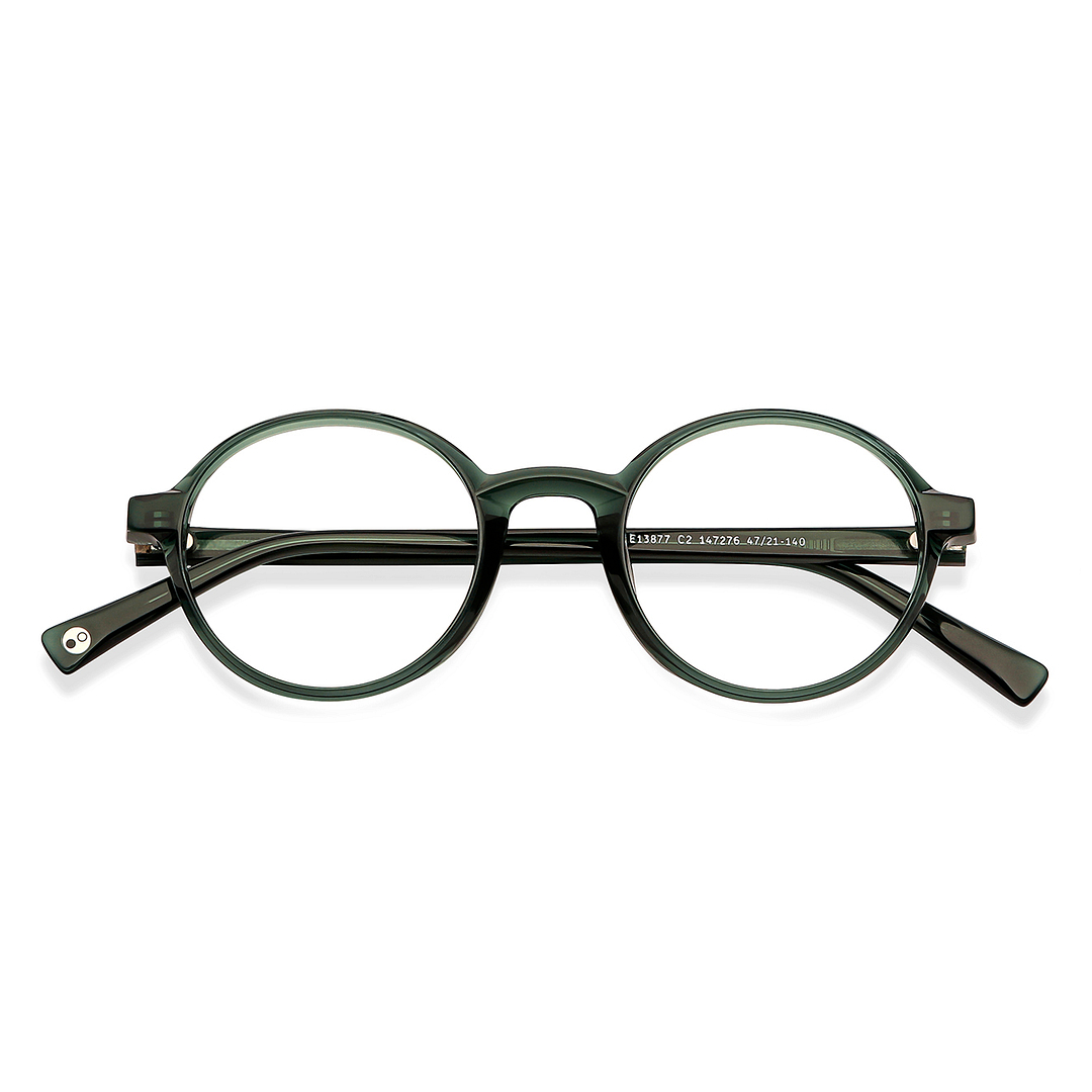 John Jacobs Online Green Full Rim Round left side