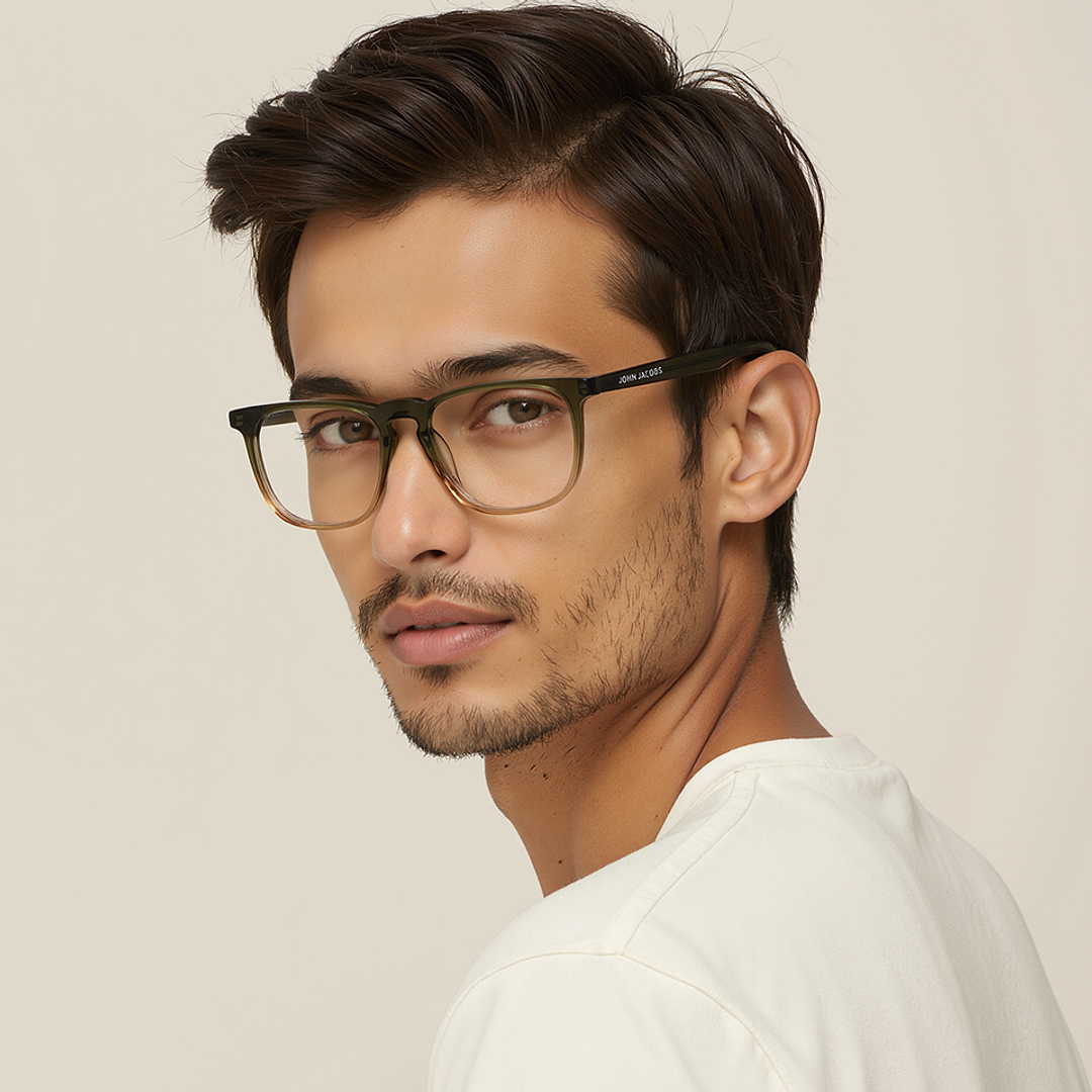 Buy Green Full Rim Square John Jacobs Rich Acetate JJ E11727XL-C5