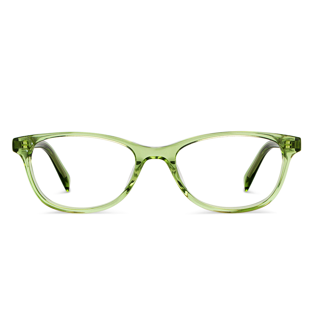 John Jacobs Green Full Rim Rectangle left side