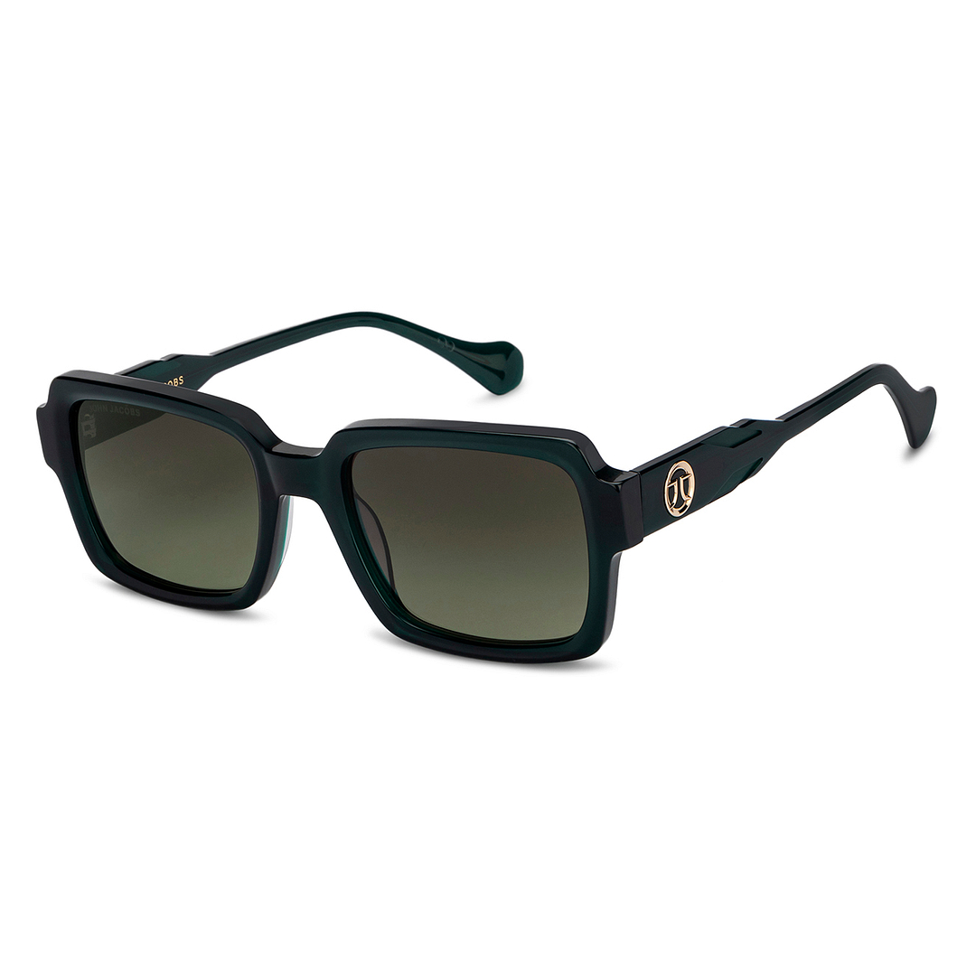 John Jacobs Green Full Rim Rectangle right side