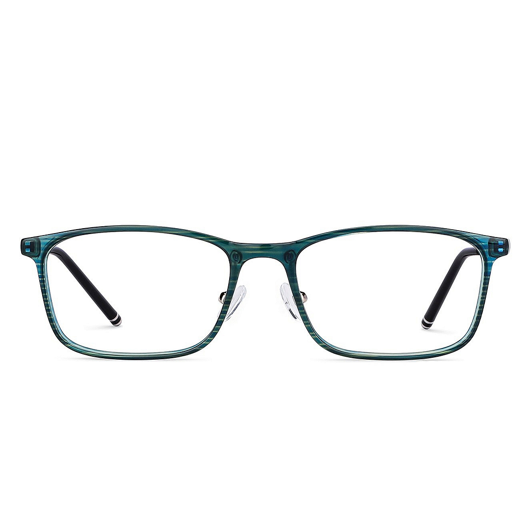 John Jacobs Green Full Rim Rectangle left side