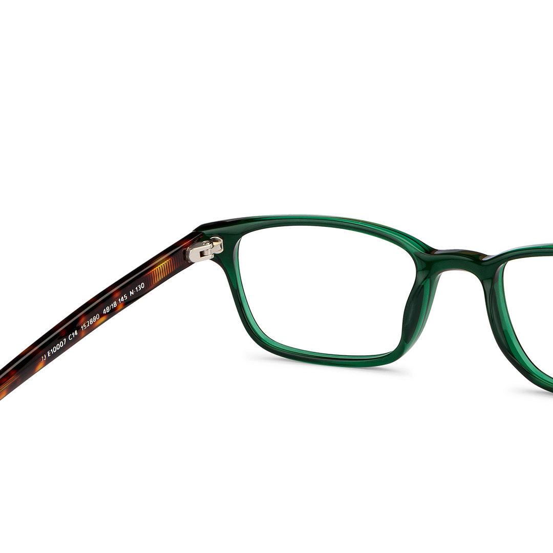 John Jacobs Online Green Full Rim Rectangle right side