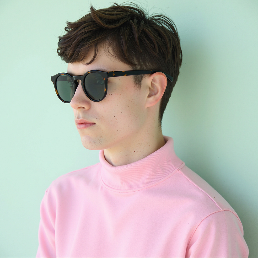 Buy Green Tortoise Full Rim Round John Jacobs JJ Tints JJ S12432