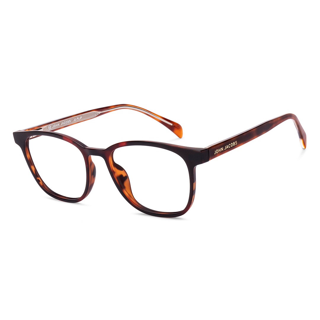 Buy Green Tortoise Full Rim Square John Jacobs JJ E17136-C2 JJ