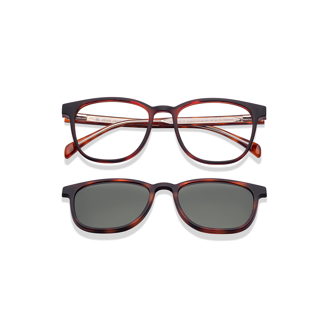 Buy Green Tortoise Full Rim Square John Jacobs JJ E17136-C2 JJ