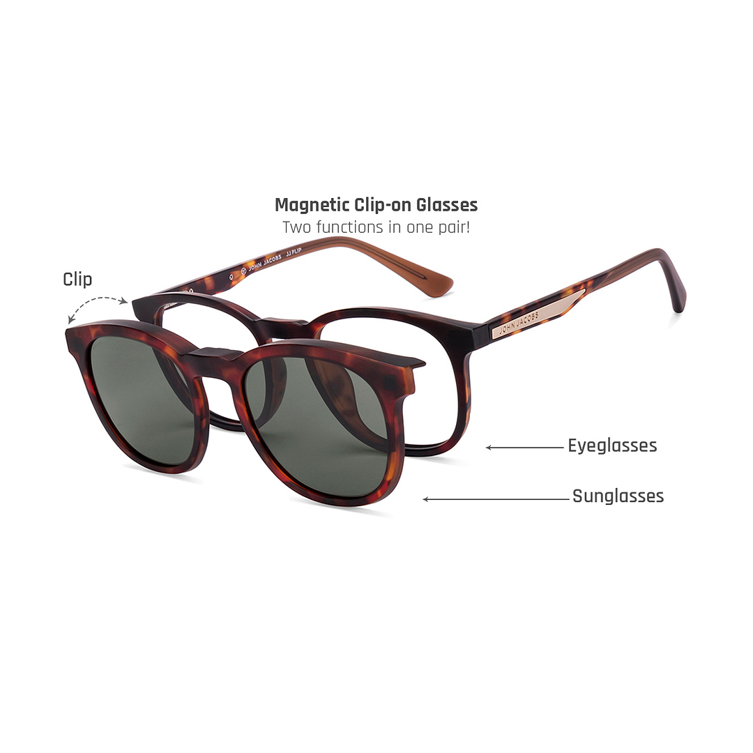 Buy Green Tortoise Full Rim Square John Jacobs JJ E17138-C1 JJ