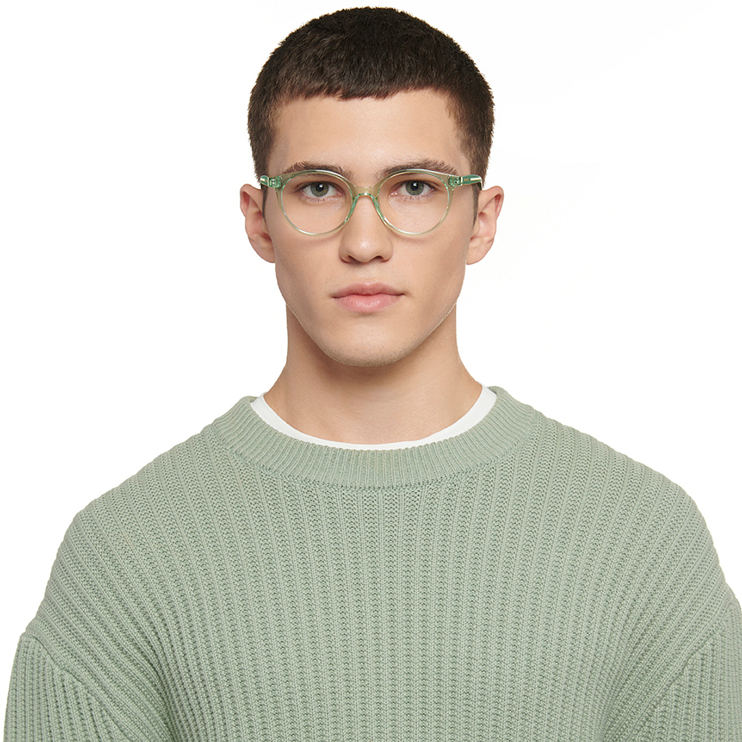 Green Transparent Green Full Rim Round John Jacobs TR Flex JJ