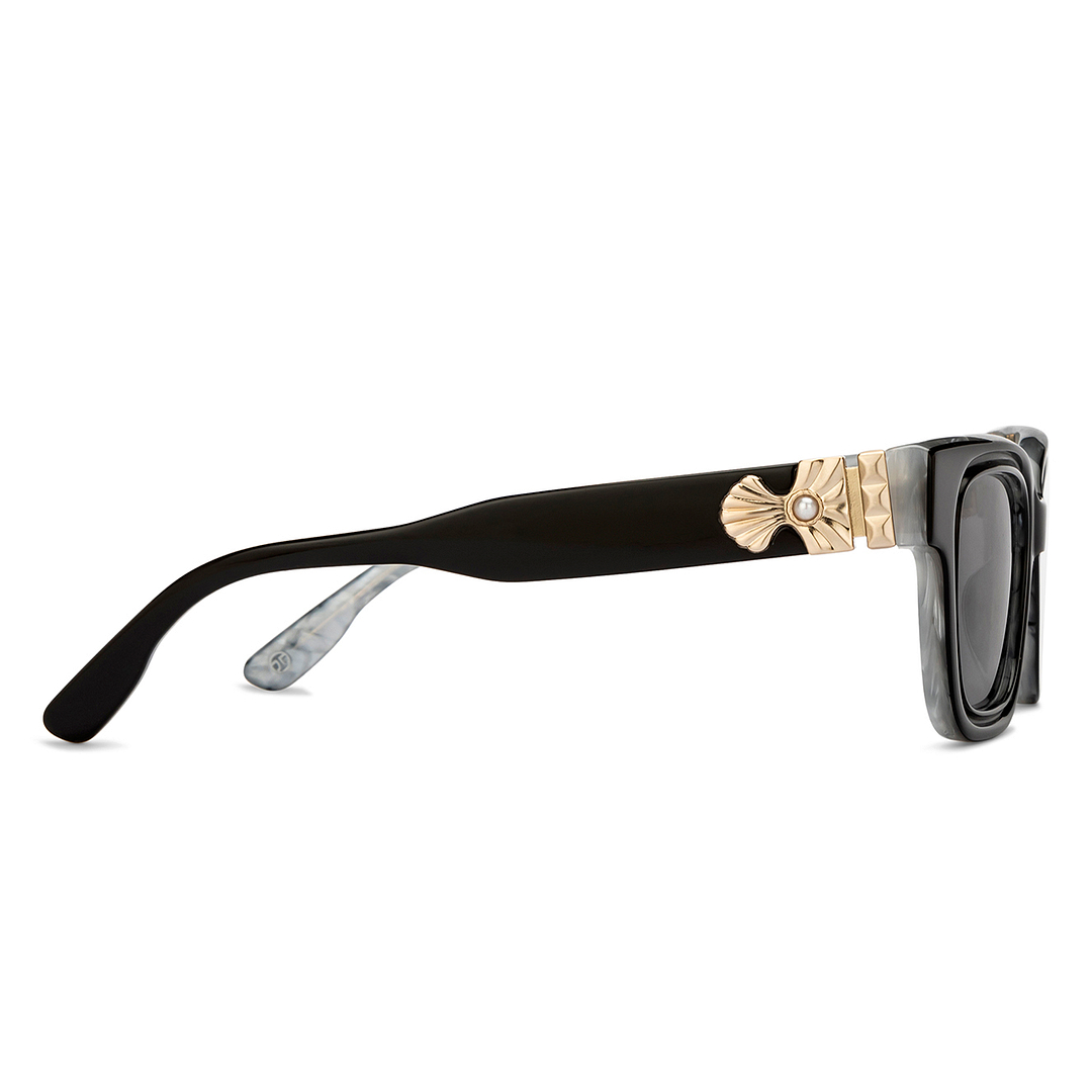 John Jacobs Online Black Full Rim Square left side