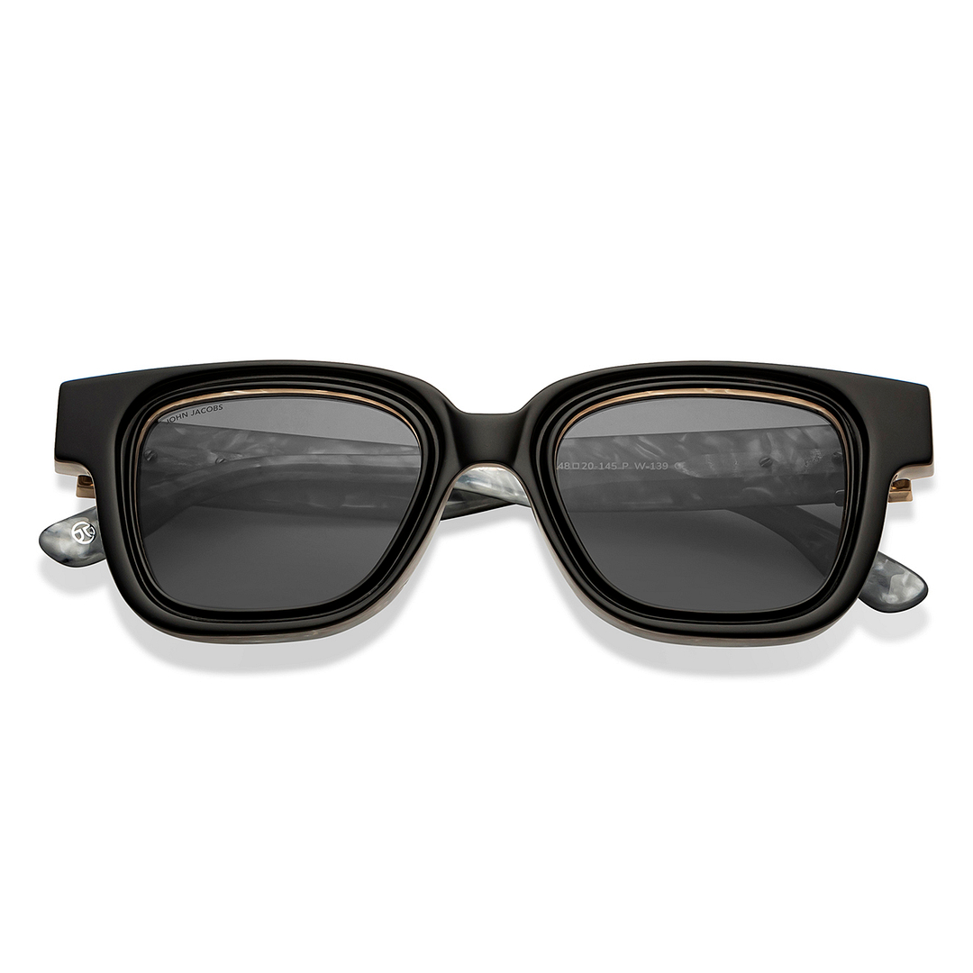 John Jacobs Online Black Full Rim Square left side