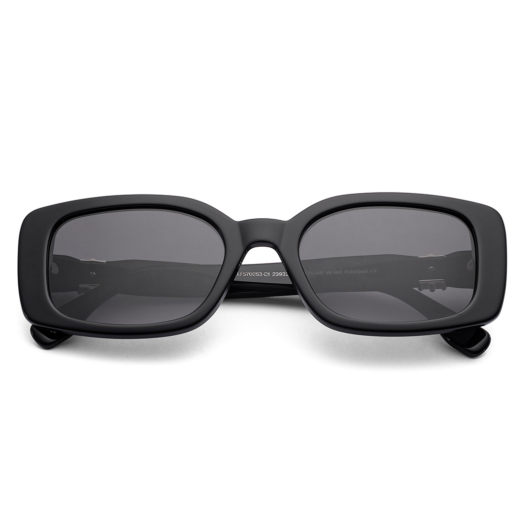 Grey Black Full Rim Rectangle John Jacobs Celestia JJ S70253