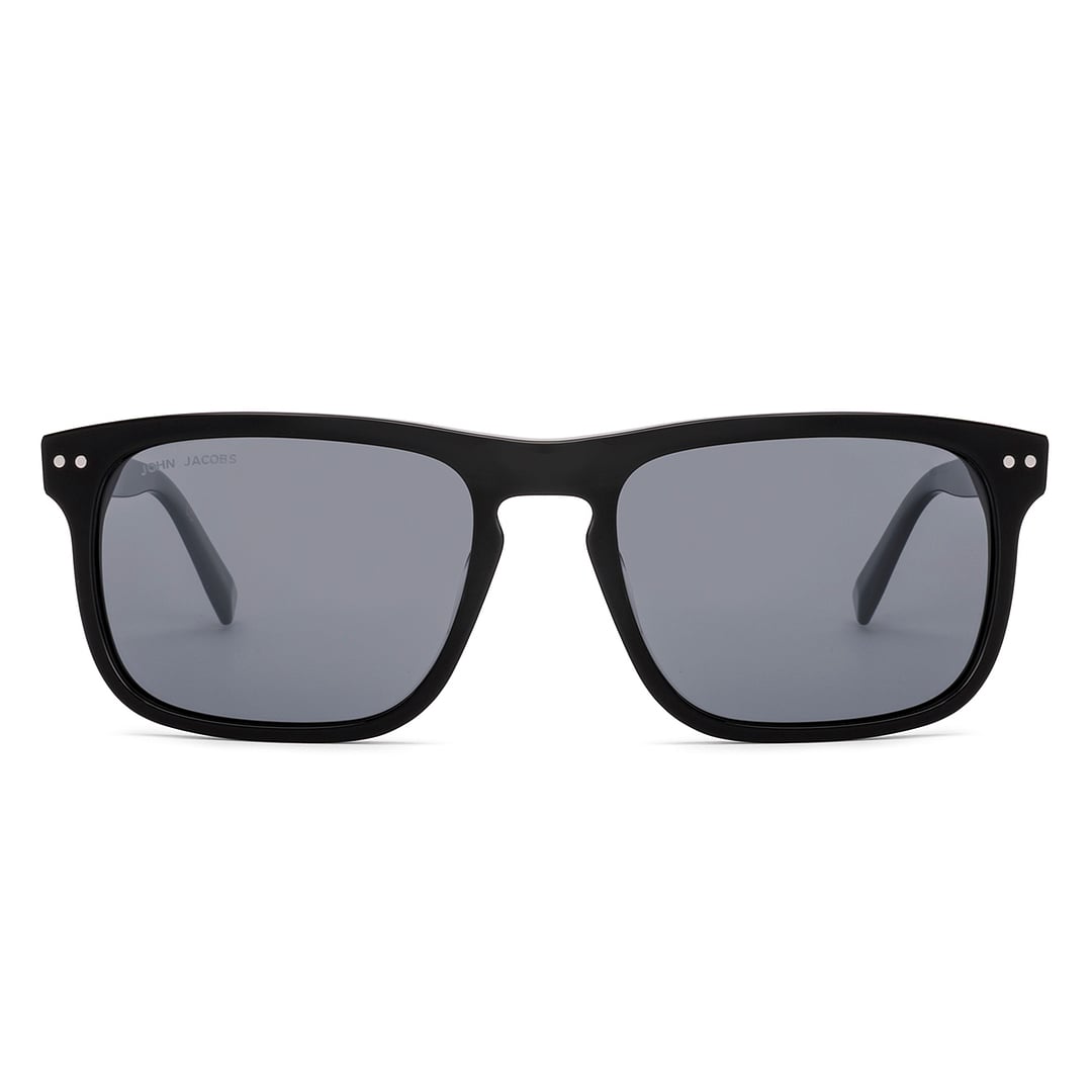 John Jacobs Black Full Rim Square right side