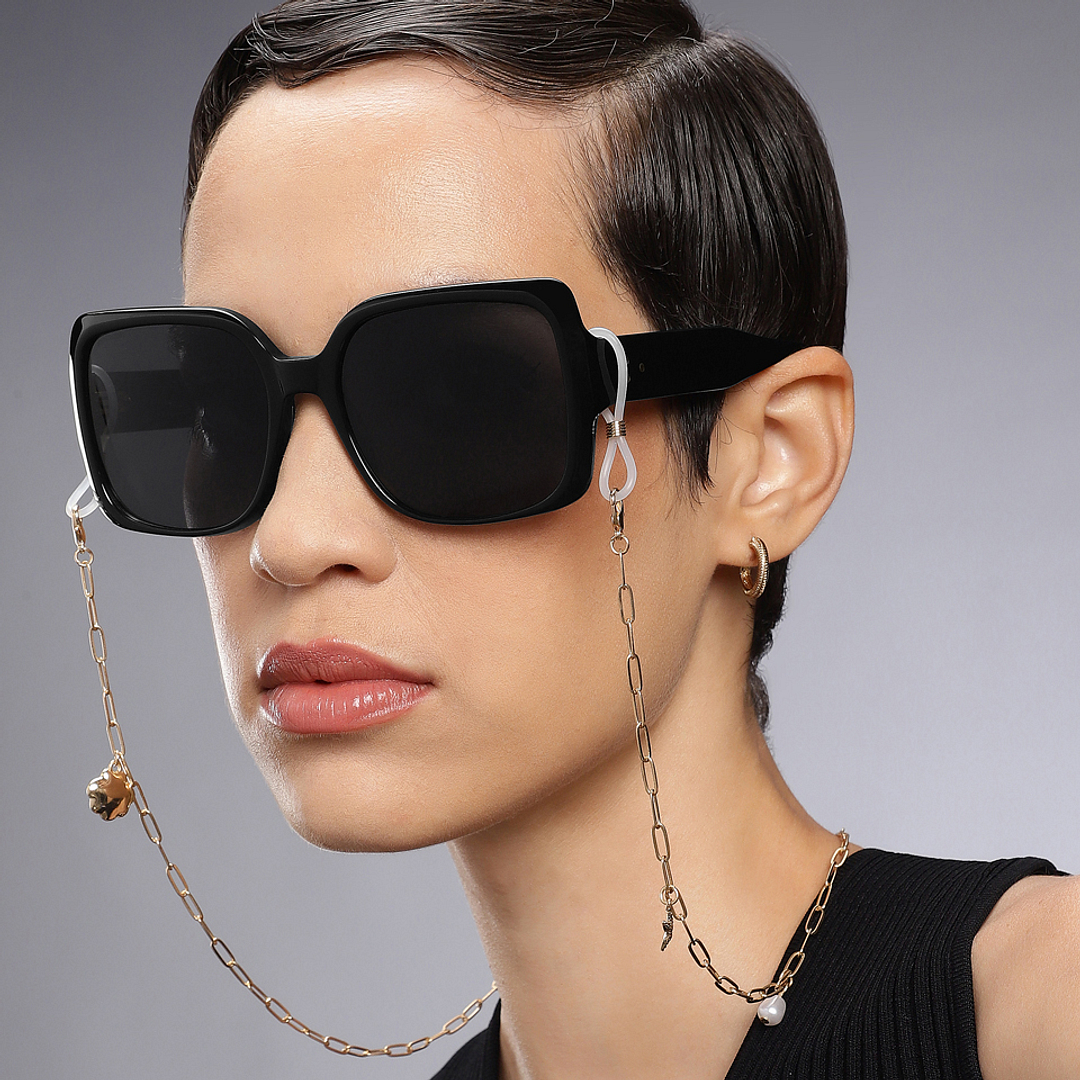 John Jacobs Online Black Full Rim Square right side