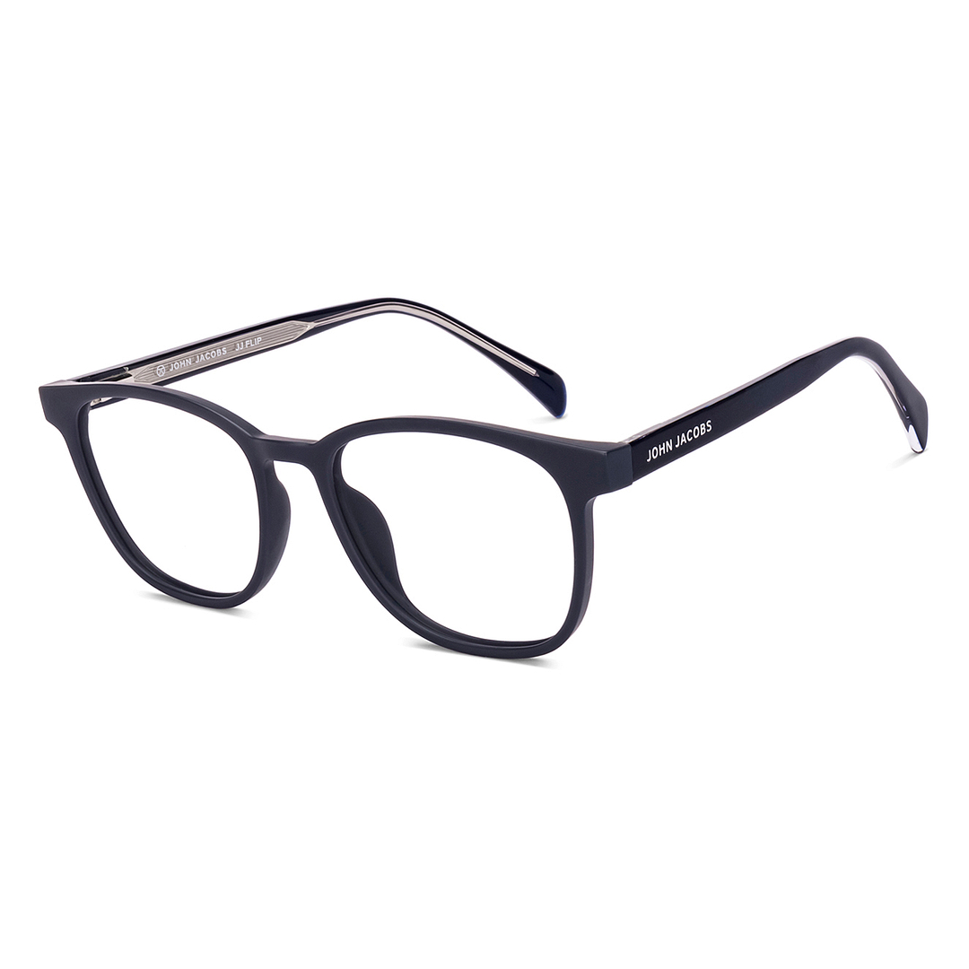 Buy Grey Blue Full Rim Square John Jacobs JJ E17136-C1 JJ Flip